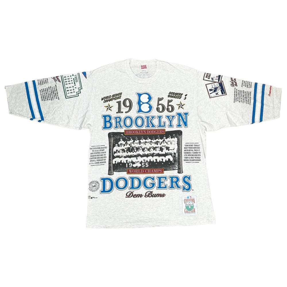 Vintage Long Gone Cooperstown Collection 1955 Brooklyn Dodgers Shirt